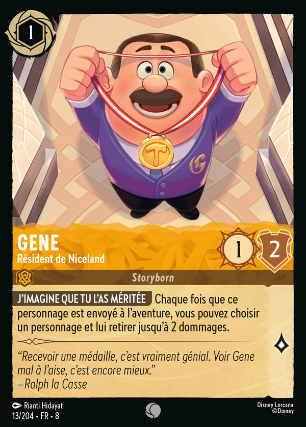 Gene - Résident de Niceland — Carte Disney Lorcana 13 Le Règne de Jafar