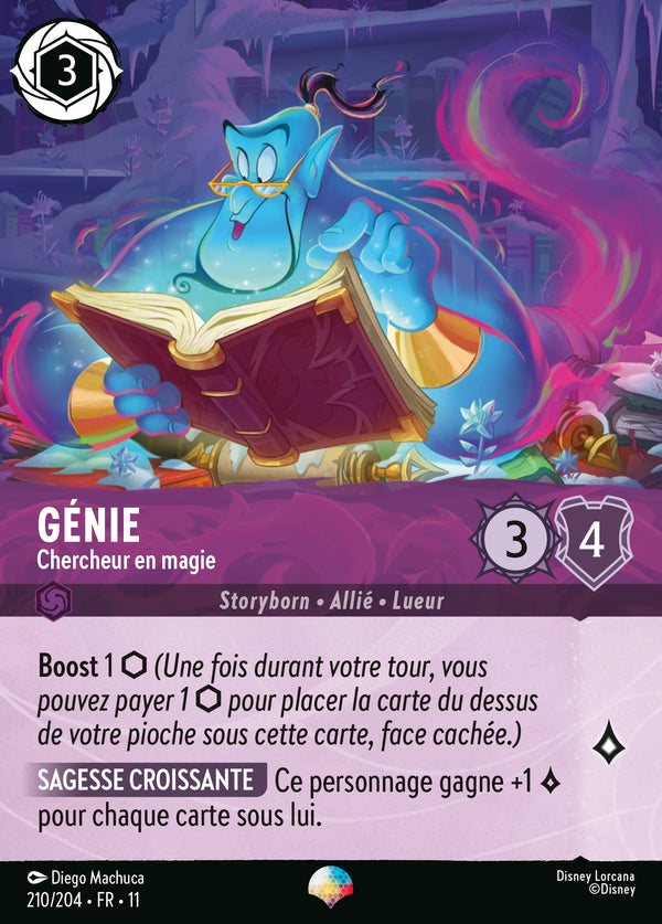 Génie - Chercheur en magie — Carte Disney Lorcana 210 Givresort