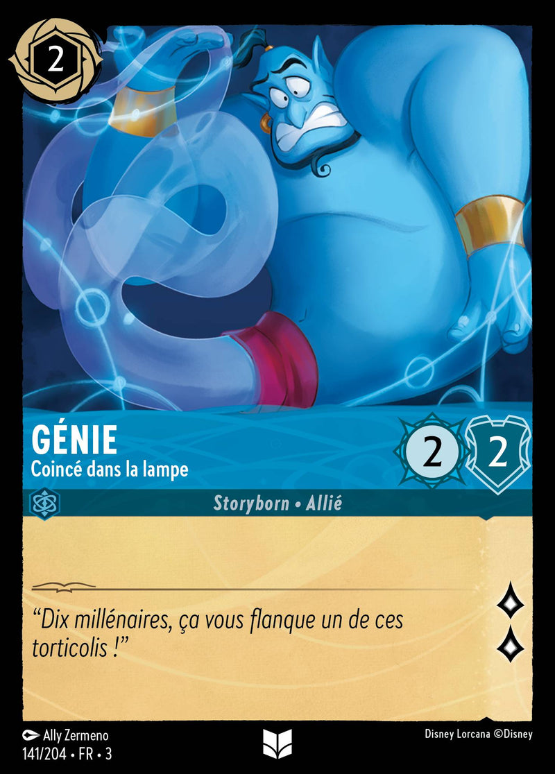 141/204 - Génie - Coincé dans la lampe
