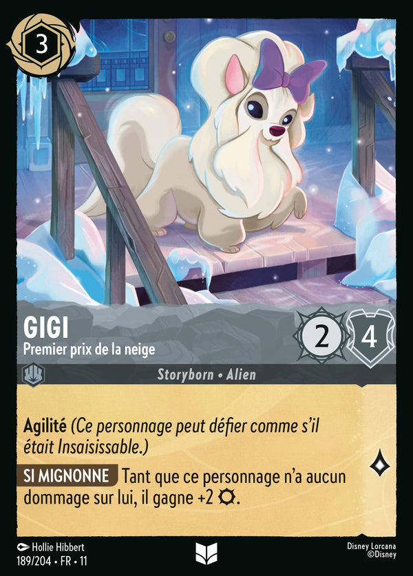 Gigi - Premier prix de la neige — Carte Disney Lorcana 189 Givresort