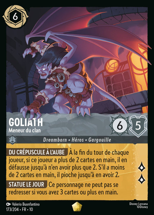Goliath - Meneur du clan — Carte Disney Lorcana 173 Lueurs dans les Profondeurs