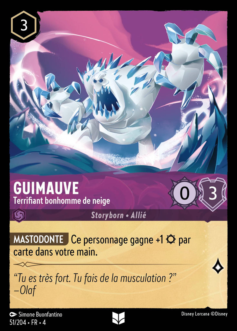 051/204 - Guimauve - Terrifiant bonhomme de neige
