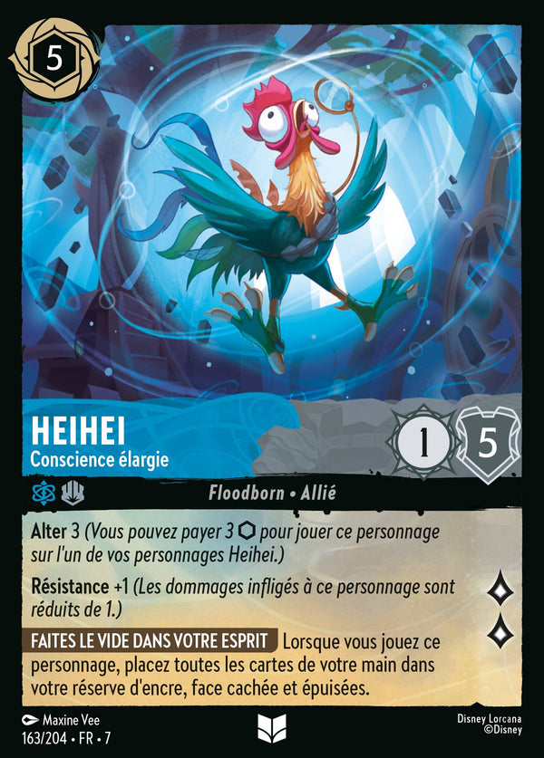Heihei - Conscience élargie — Carte Disney Lorcana 163 L'île d'Archazia