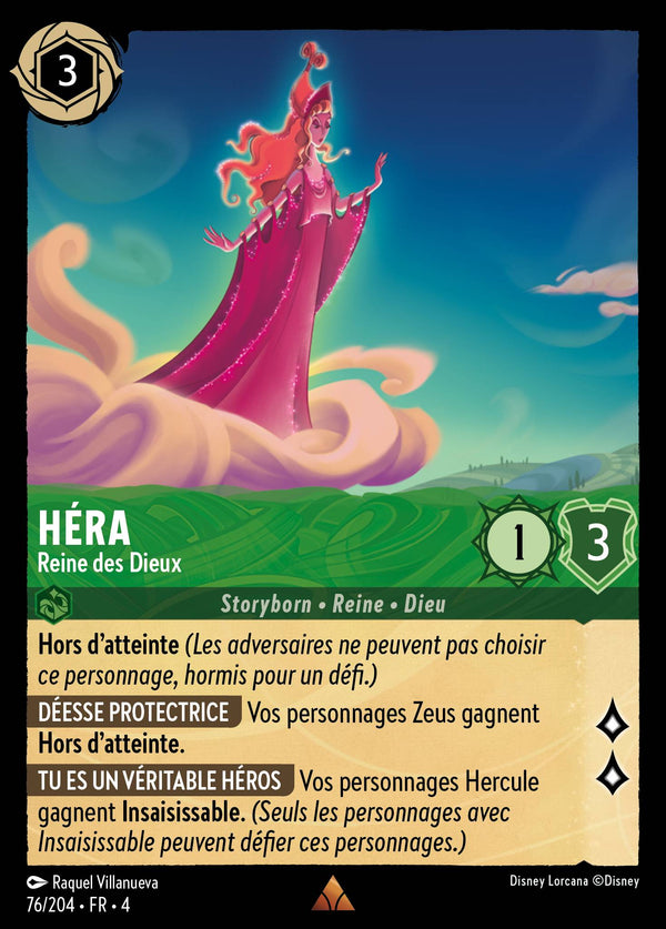 Héra - Reine des Dieux — Carte Disney Lorcana 76 Le Retour d'Ursula
