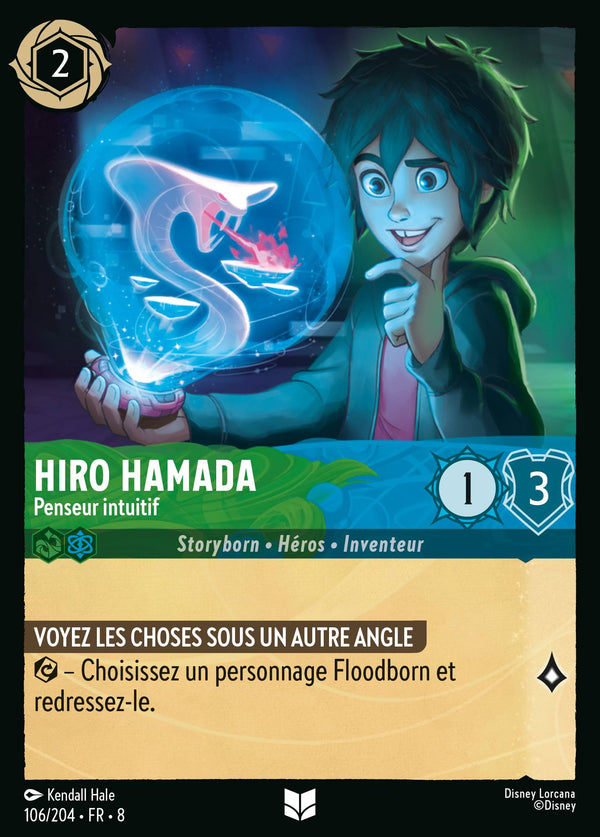 Hiro Hamada - Penseur intuitif — Carte Disney Lorcana 106 Le Règne de Jafar