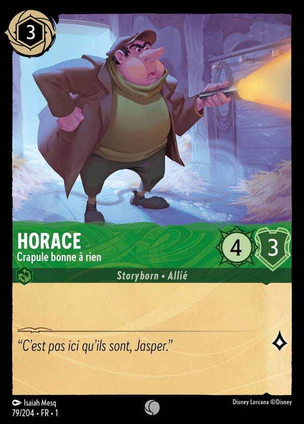 Horace - Crapule bonne à rien — Carte Disney Lorcana 79 Premier Chapitre