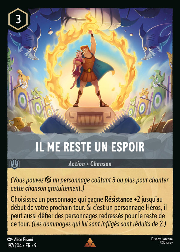 Il me reste un espoir — Carte Disney Lorcana 197 Fabuleux