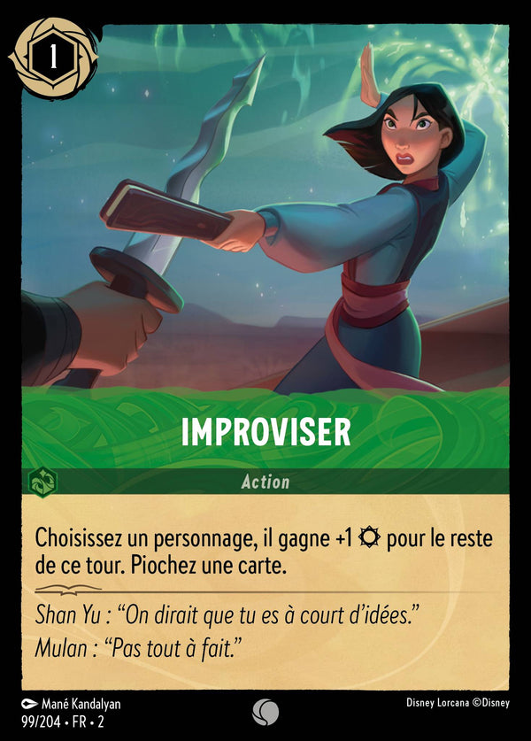 Improviser — Carte Disney Lorcana 99 L'Ascension des Floodborn
