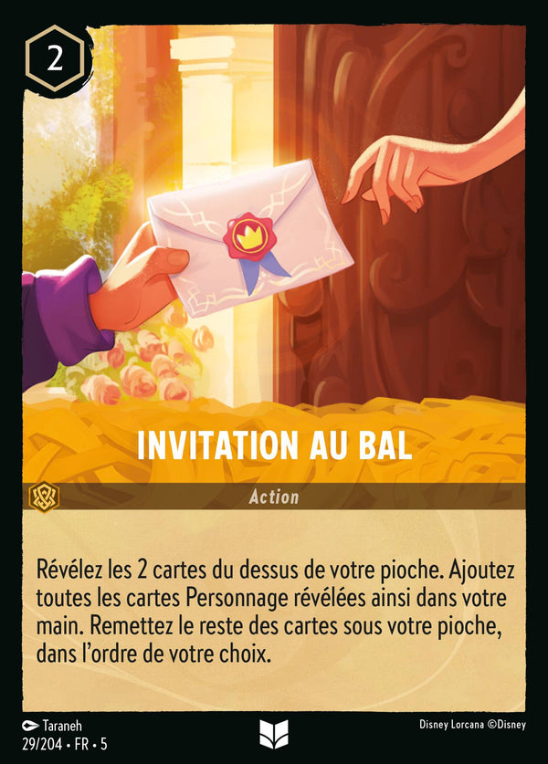 Invitation au bal — Carte Disney Lorcana 29 Ciel Scintillant