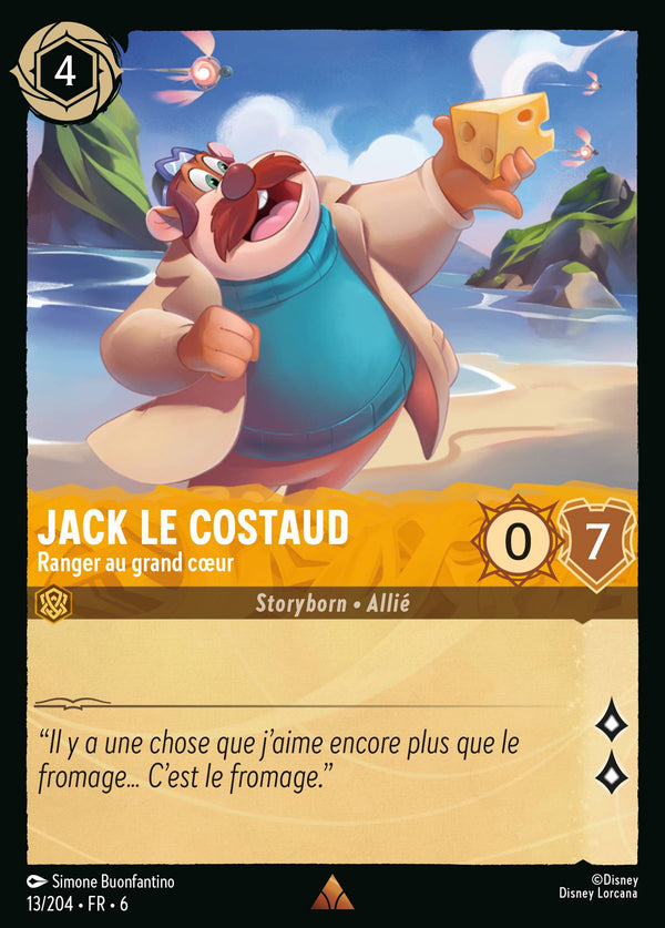 Jack le Costaud - Ranger au grand cœur — Carte Disney Lorcana 13 La Mer Azurite