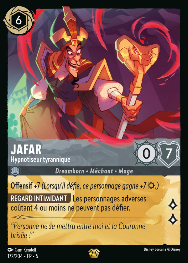 Jafar - Hypnotiseur tyrannique — Carte Disney Lorcana 172 Ciel Scintillant