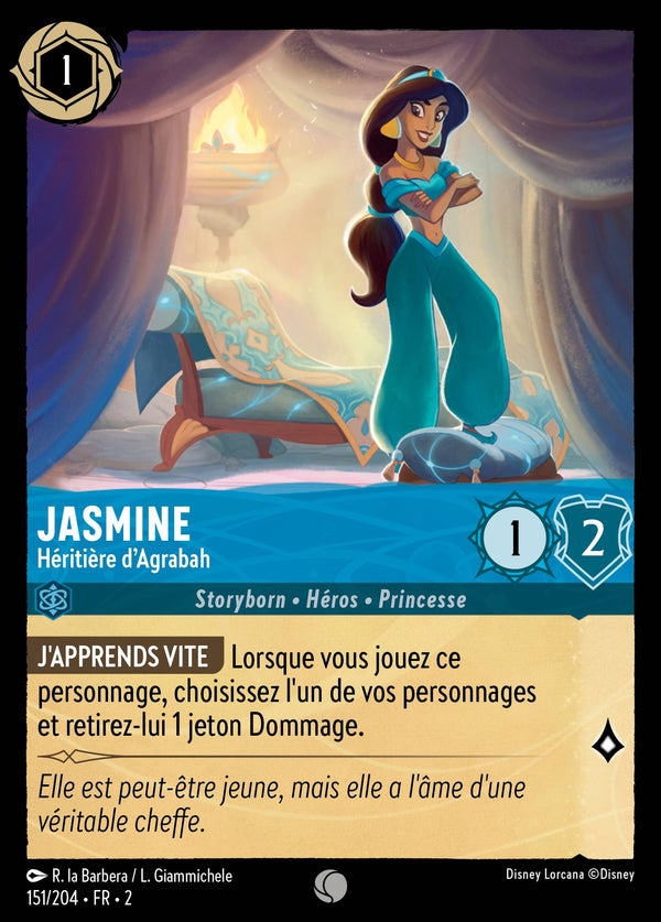Jasmine - Héritière d'Agrabah — Carte Disney Lorcana 151 L'Ascension des Floodborn