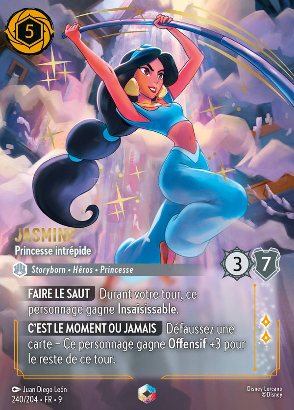 Jasmine - Princesse intrépide — Carte Disney Lorcana 240 Fabuleux