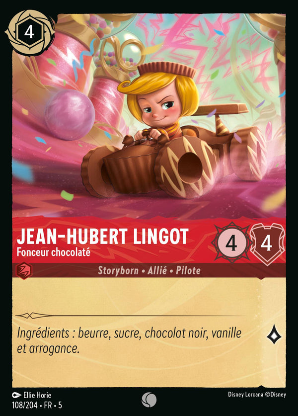 Jean-Hubert Lingot - Fonceur chocolaté — Carte Disney Lorcana 108 Ciel Scintillant