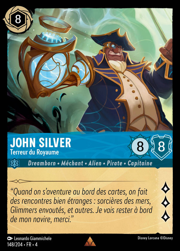 John Silver - Terreur du Royaume — Carte Disney Lorcana 148 Le Retour d'Ursula