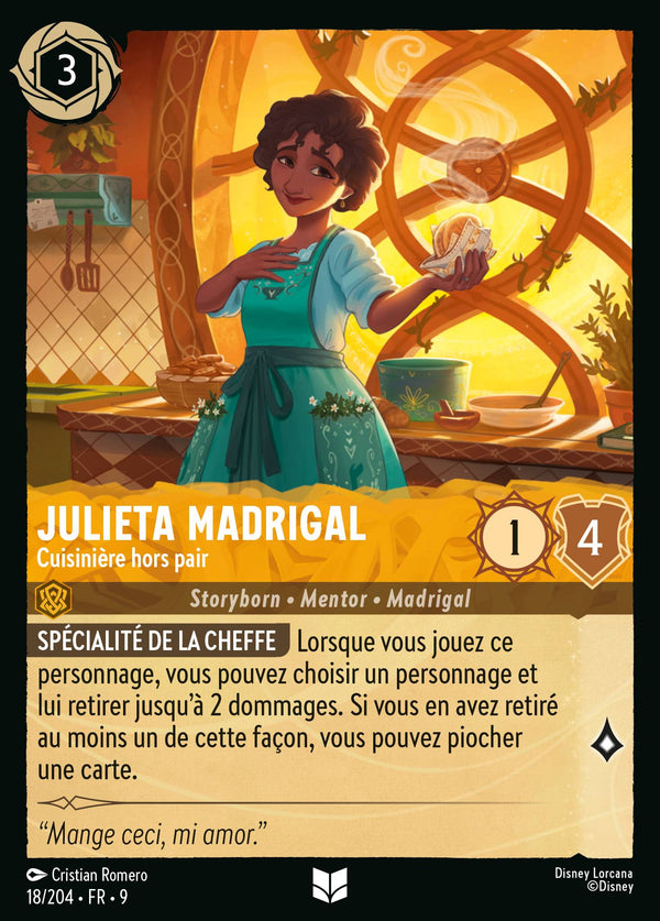 Julieta Madrigal - Cuisinière hors pair — Carte Disney Lorcana 18 Fabuleux