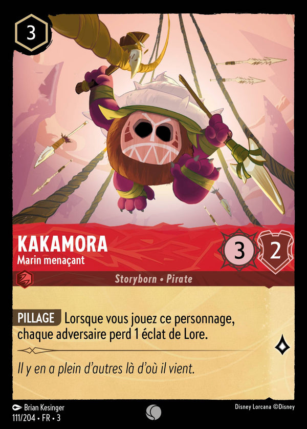 Kakamora - Marin menaçant — Carte Disney Lorcana 111 Les Terres d'Encres