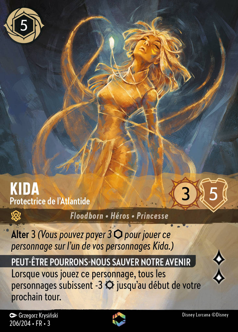 206/204 - Kida - Protectrice de l'Atlantide