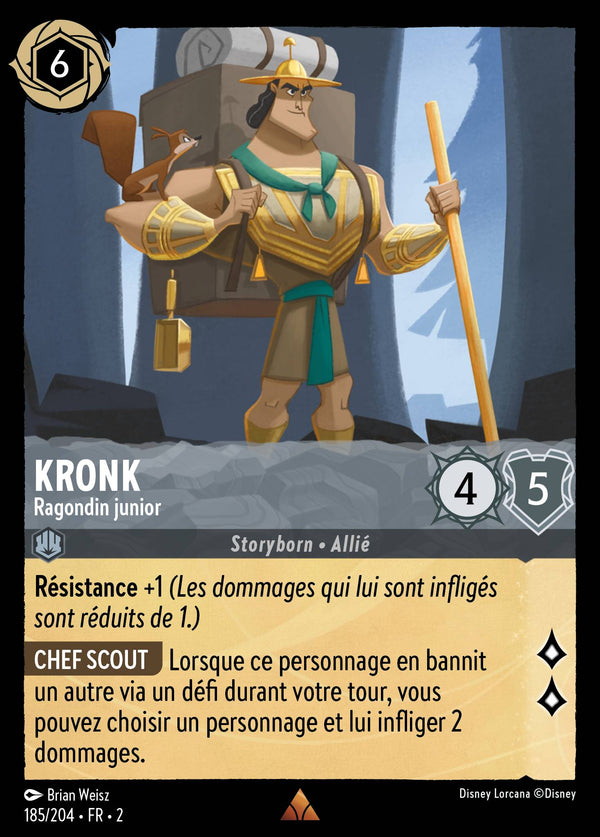 Kronk - Ragondin junior — Carte Disney Lorcana 185 L'Ascension des Floodborn