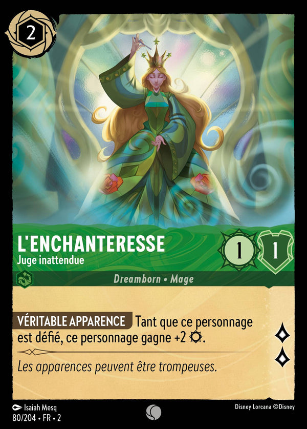 L'Enchanteresse - Juge inattendue — Carte Disney Lorcana 80 L'Ascension des Floodborn