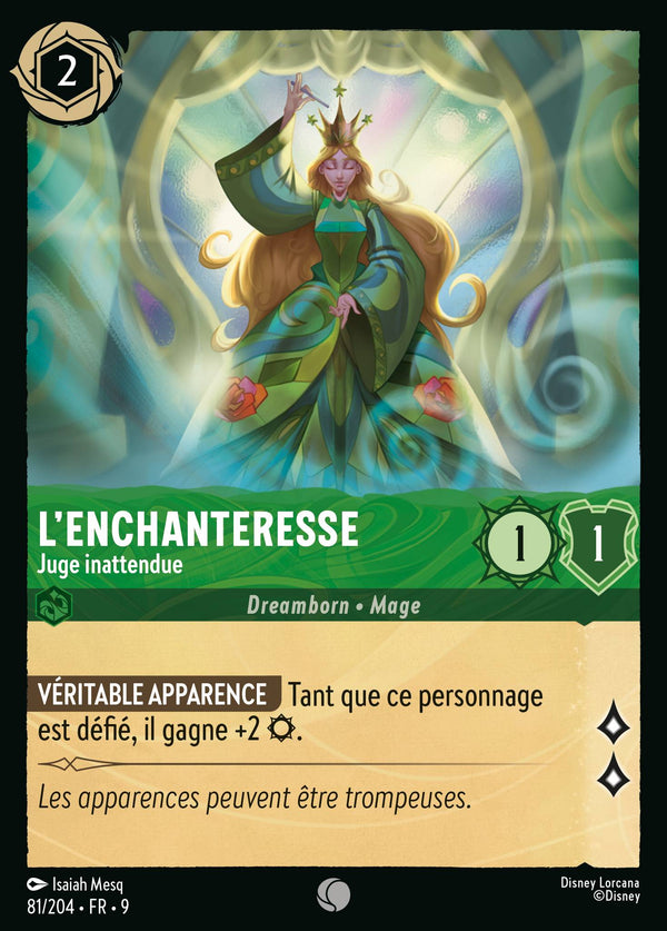L'Enchanteresse - Juge inattendue — Carte Disney Lorcana 81 Fabuleux