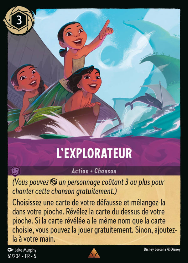 L'explorateur — Carte Disney Lorcana 61 Ciel Scintillant