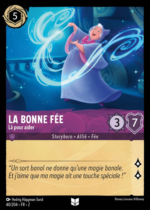 La Bonne Fée - Là pour aider — Carte Disney Lorcana 40 L'Ascension des Floodborn