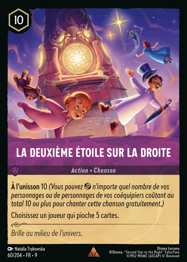 La Deuxième Étoile sur la Droite — Carte Disney Lorcana 60 Fabuleux
