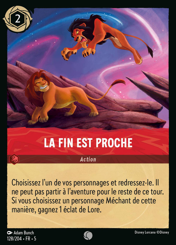 La fin est proche — Carte Disney Lorcana 128 Ciel Scintillant