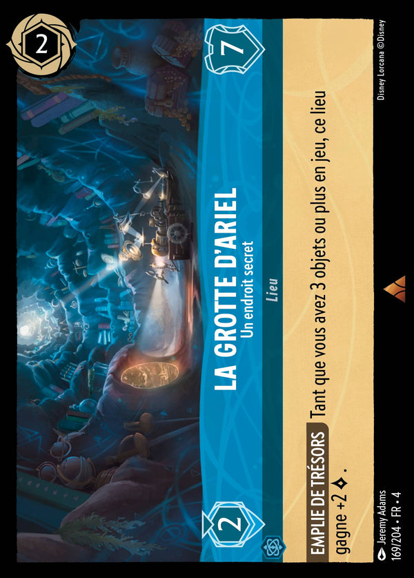 La Grotte d'Ariel - Un endroit secret — Carte Disney Lorcana 169 Le Retour d'Ursula