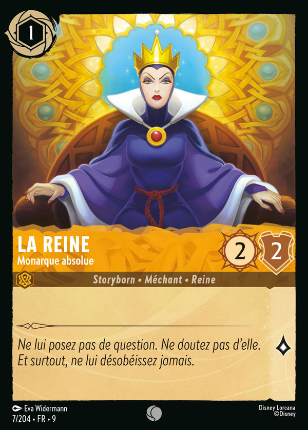 La Reine - Monarque absolue — Carte Disney Lorcana 7 Fabuleux
