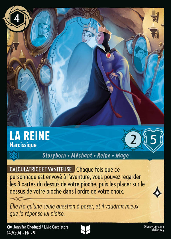La Reine - Narcissique — Carte Disney Lorcana 149 Fabuleux