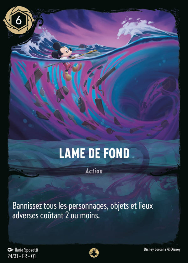 Lame de Fond — Carte Disney Lorcana 24 Quête des Illumineurs - Menace des profondeurs