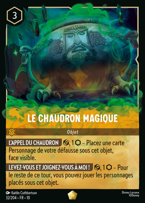 Le Chaudron magique — Carte Disney Lorcana 32 Lueurs dans les Profondeurs