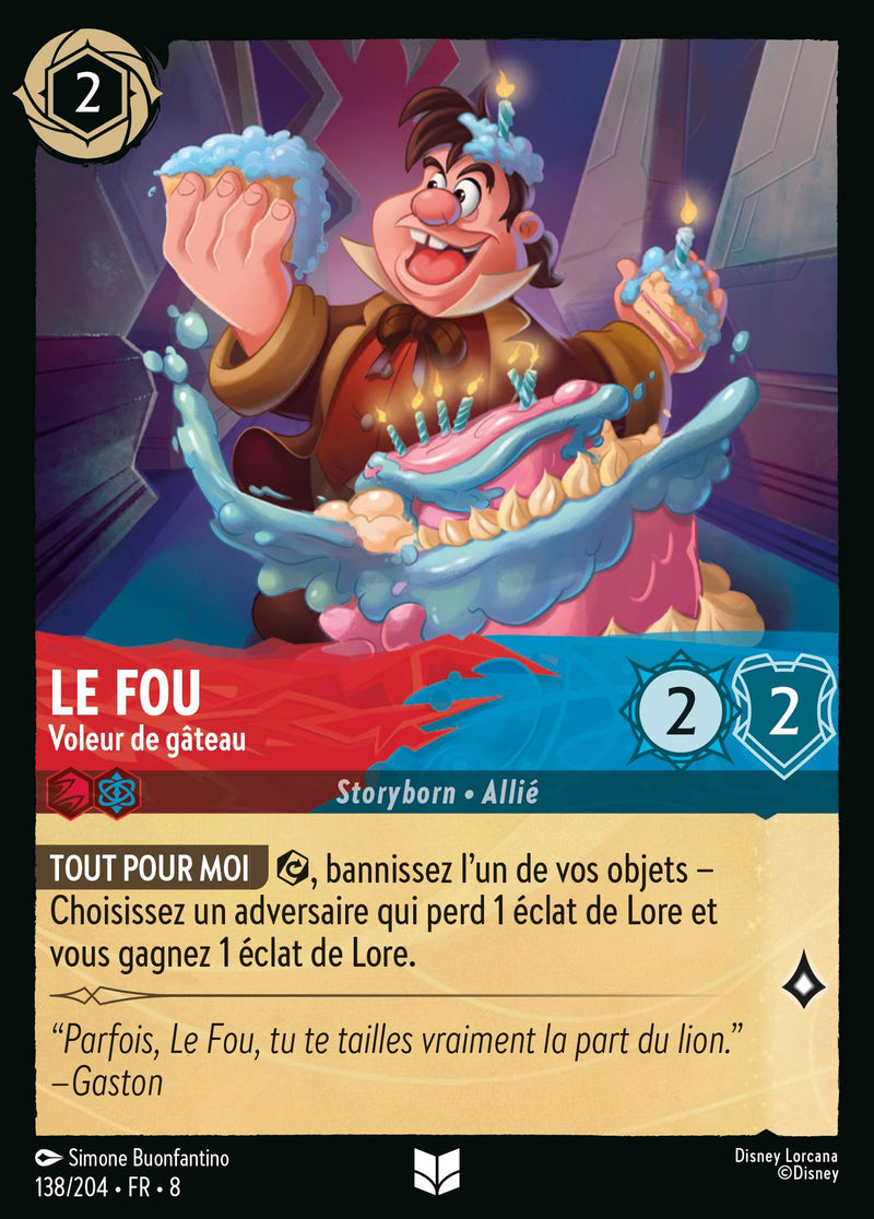 138/204 - Le Fou - Voleur de gâteau