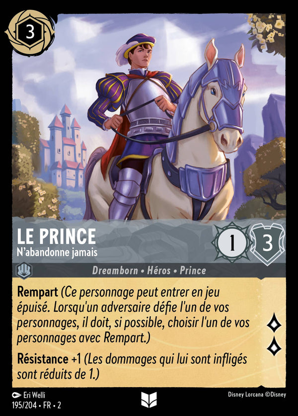 Le Prince - N'abandonne jamais — Carte Disney Lorcana 195 L'Ascension des Floodborn