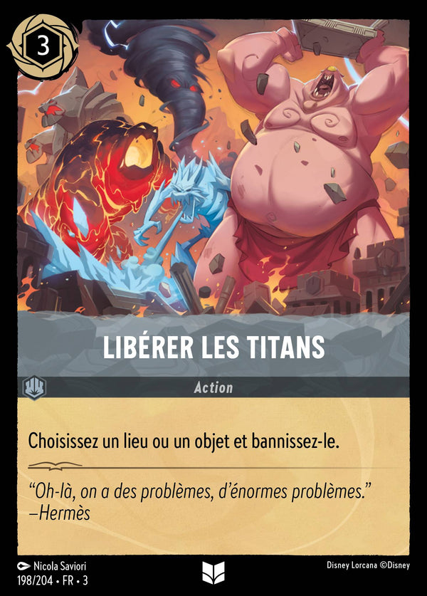 Libérer les Titans — Carte Disney Lorcana 198 Les Terres d'Encres