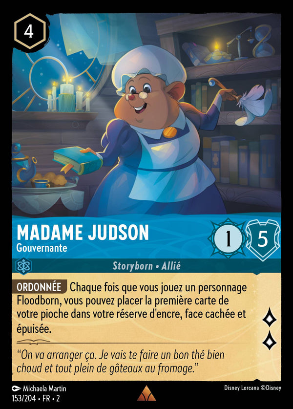Madame Judson - Gouvernante — Carte Disney Lorcana 153 L'Ascension des Floodborn