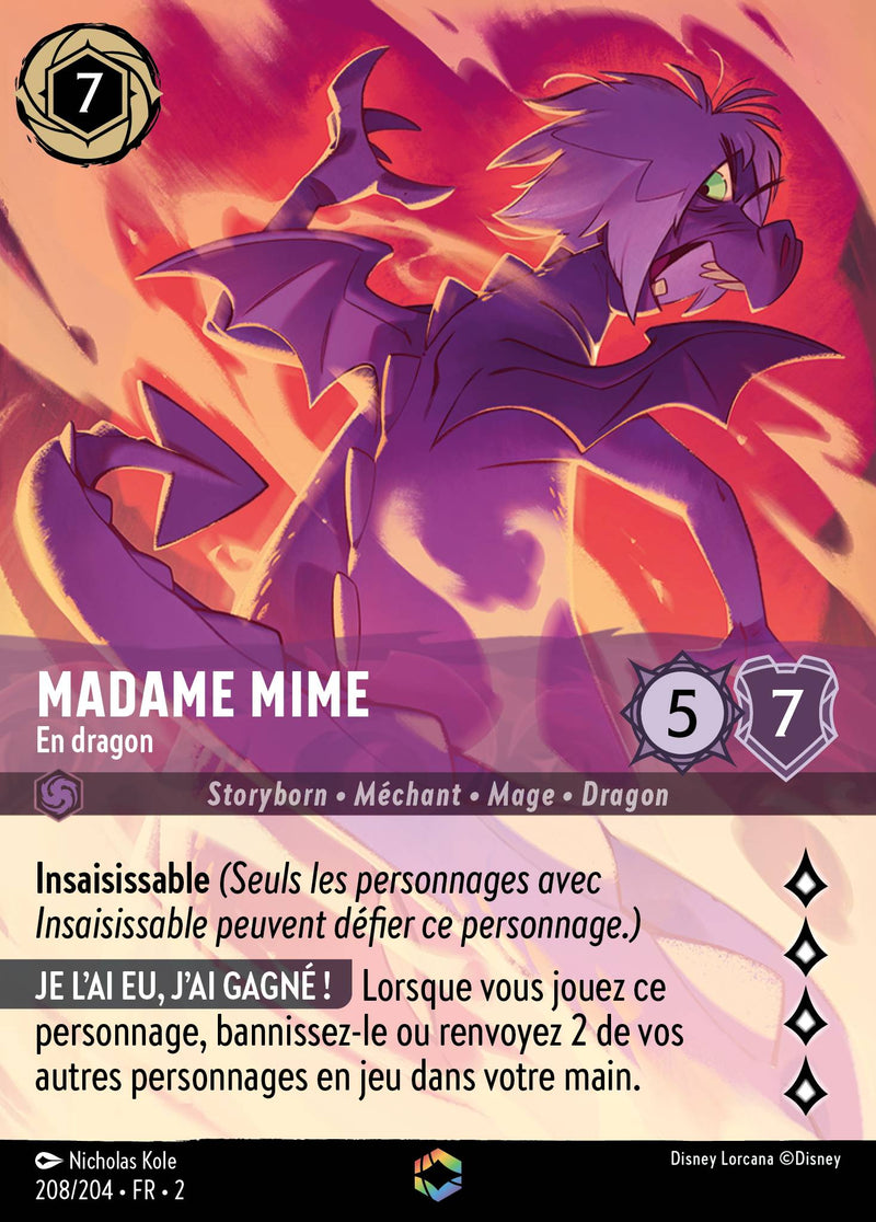 208/204 - Madame Mime - En dragon