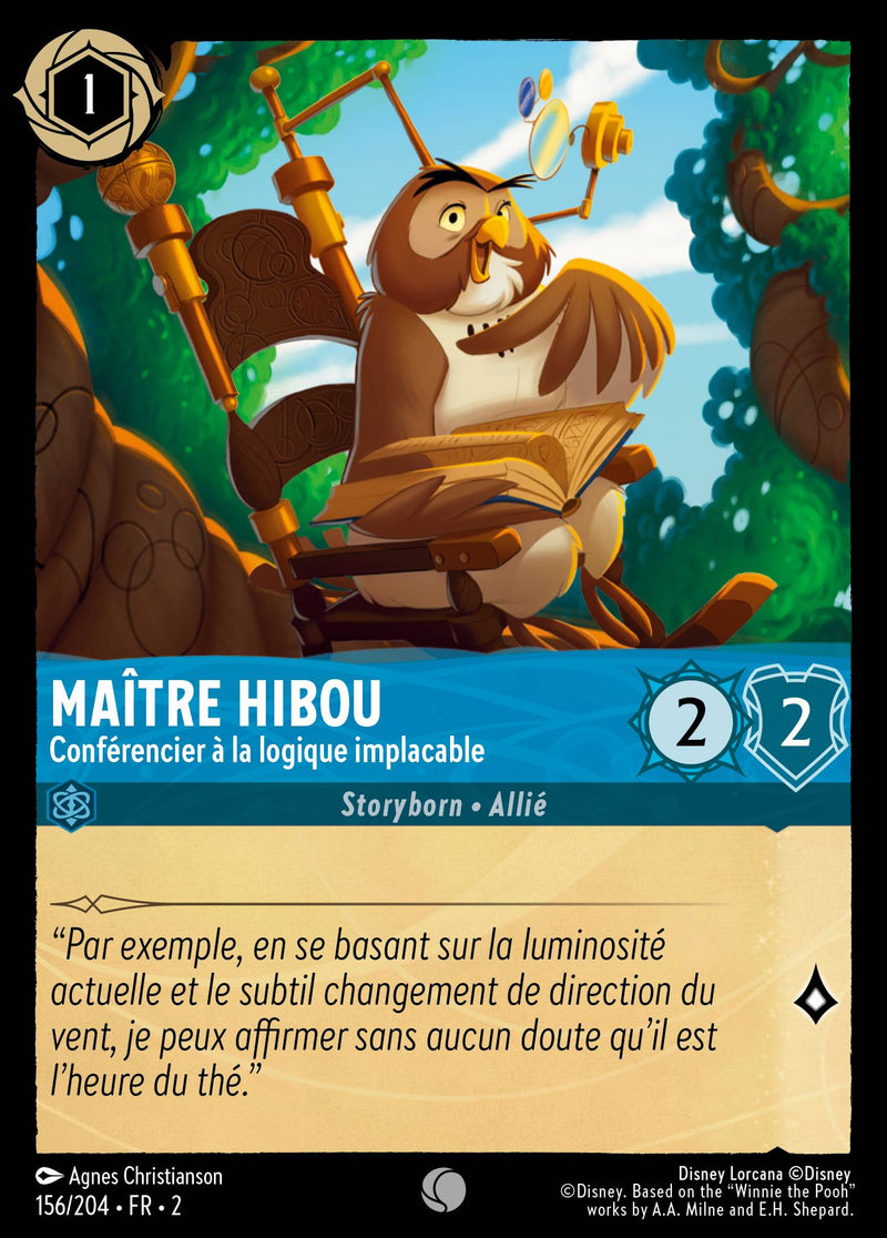 156/204 - Maître Hibou - Conférencier à la logique implacable
