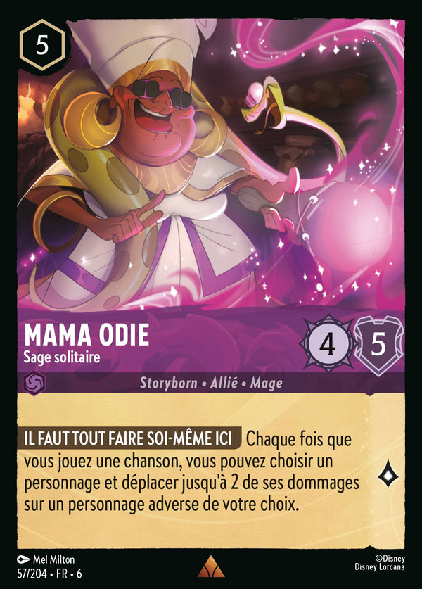 Mama Odie - Sage solitaire — Carte Disney Lorcana 57 La Mer Azurite