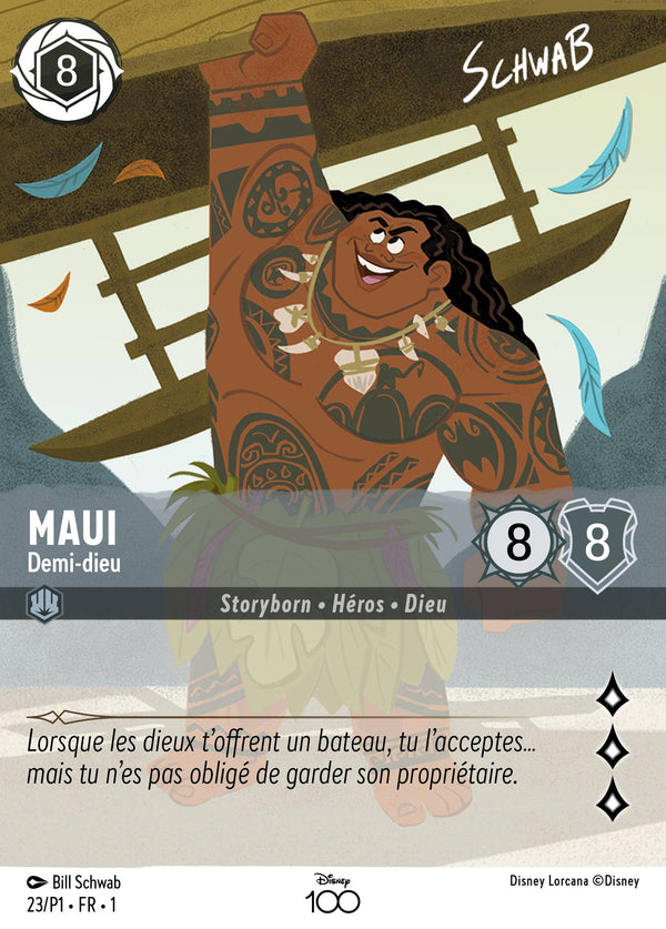 Maui - Demi-dieu — Carte Disney Lorcana 23 Premier Chapitre