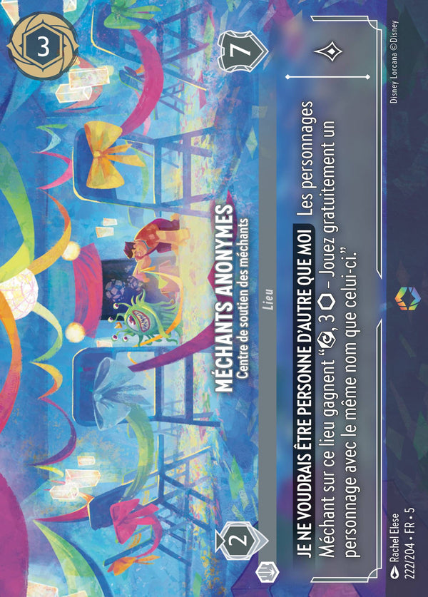 Méchants anonymes - Centre de soutien des méchants — Carte Disney Lorcana 222 Ciel Scintillant