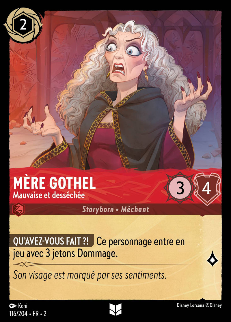 116/204 - Mère Gothel - Mauvaise et desséchée