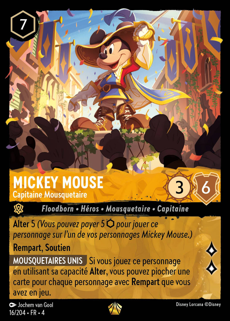 016/204 - Mickey Mouse - Capitaine Mousquetaire