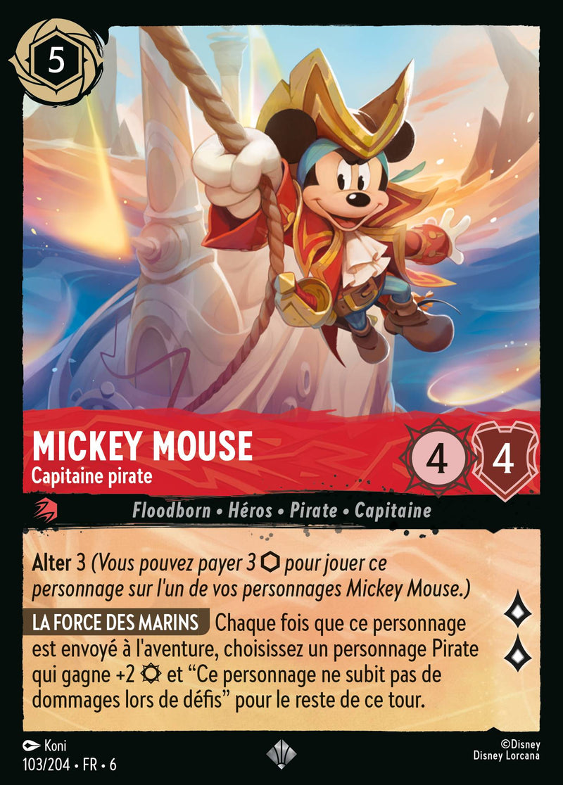 103/204 - Mickey Mouse - Capitaine pirate