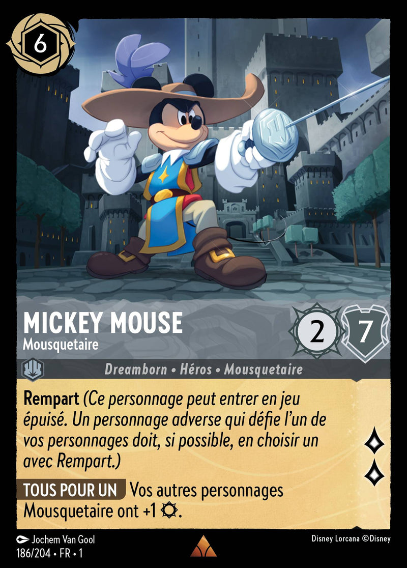 186/204 - Mickey Mouse - Mousquetaire