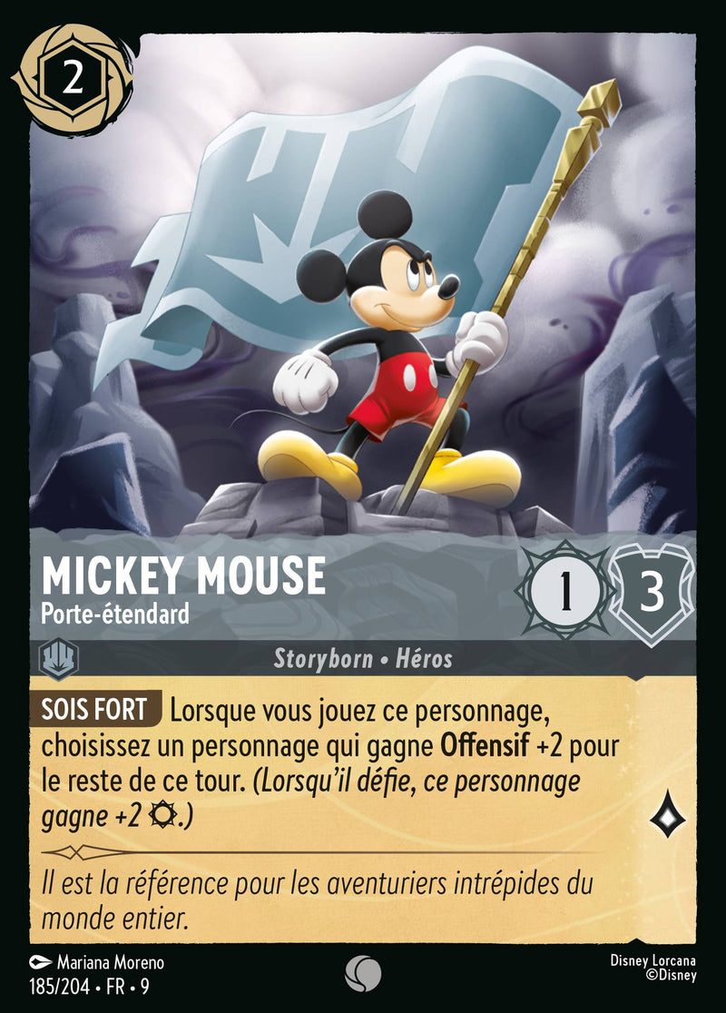 185/204 - Mickey Mouse - Porte-étendard
