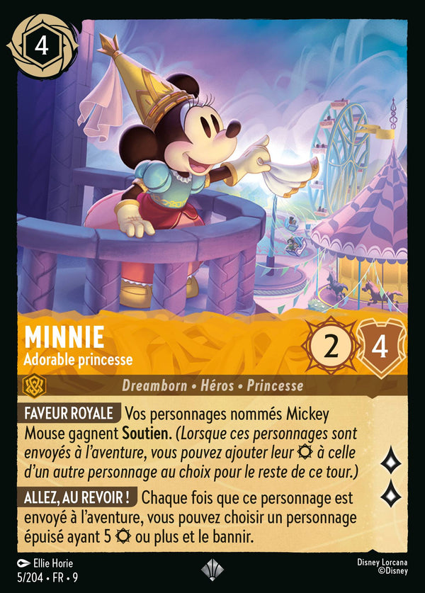 Minnie - Adorable princesse — Carte Disney Lorcana 5 Fabuleux