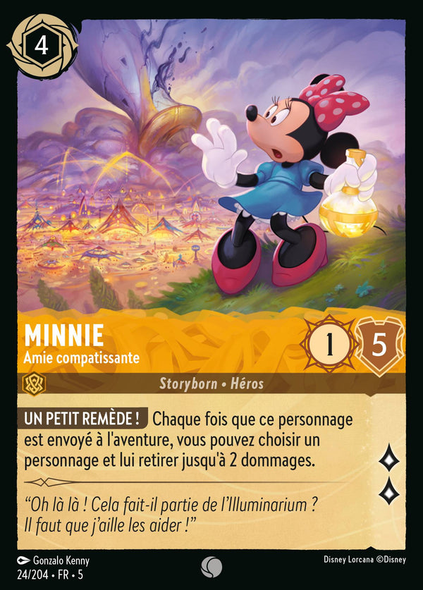 Minnie - Amie compatissante — Carte Disney Lorcana 24 Ciel Scintillant
